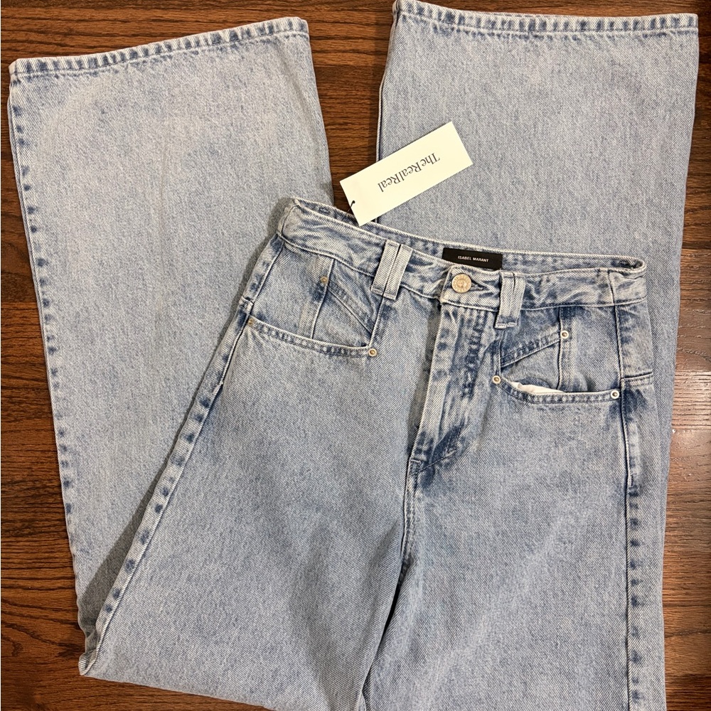 Isabel Marant Wide-Leg Light Wash Jeans | TRR Certified Pre-Owned